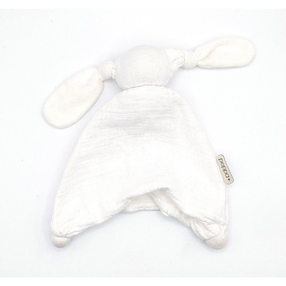 Peppa Muslin White Knotted Baby Security Blanket Lovie Lovey